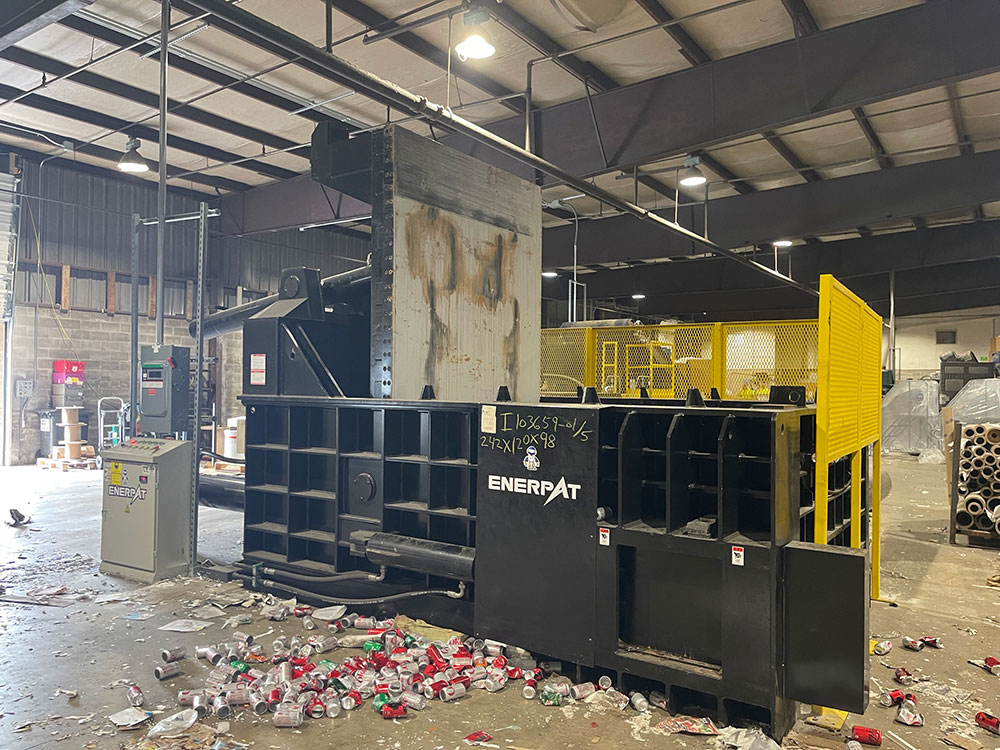 ENERPAT Scrap Iron Baler Installed ENERPAT Scrap Iron Baler Installed