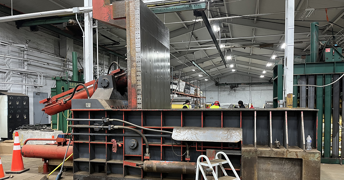 ENERPAT hydraulic scrap baler ENERPAT hydraulic scrap baler