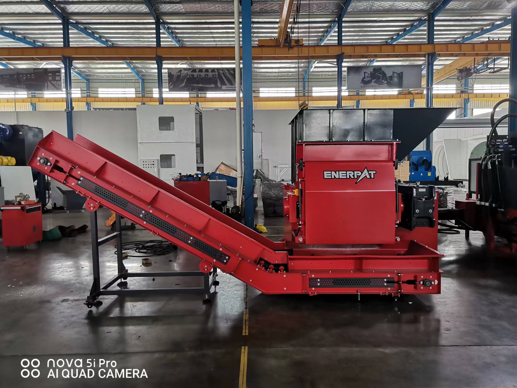 ENERPAT MSA-F1200 Single Shaft Shredder and DC30 Drum Crusher on the way to New Zealand