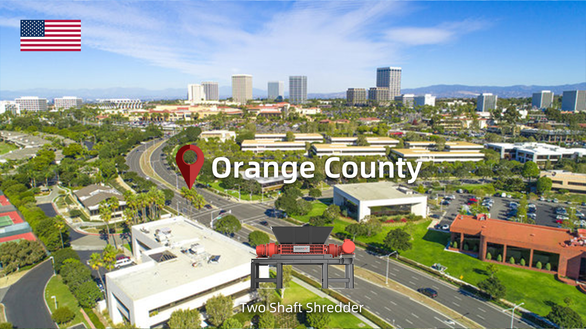 Orange County, California: ENERPAT Industrial Cardboard Shredder Installed Orange County, California: ENERPAT Industrial Cardboard Shredder Installed