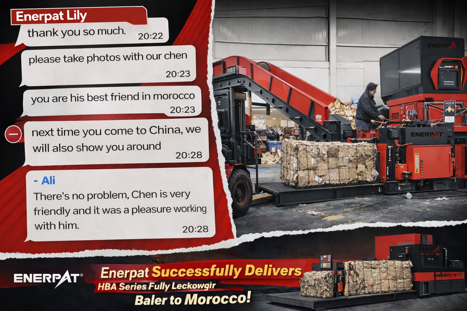 HBA-80-11075 waste paper baler