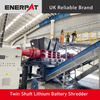 ENERPAT MSB-E800 & MSB-E600 Twin Shaft Lithium Battery Shredder