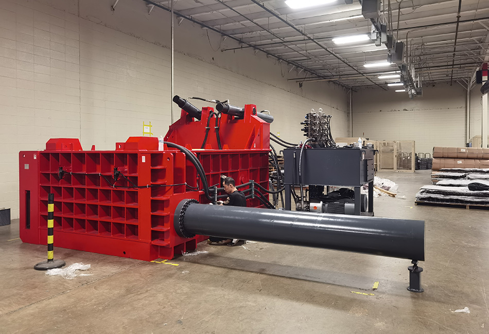 Lid-Style Automatic Scrap Metal Baler