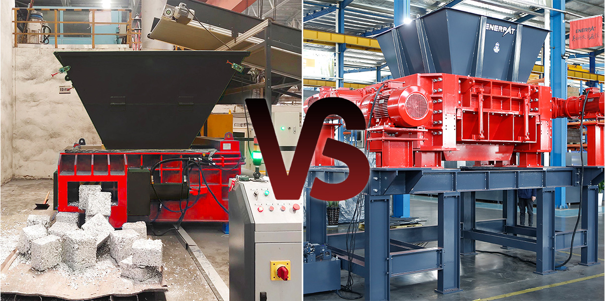 Aluminum Shredder vs Aluminum Baler