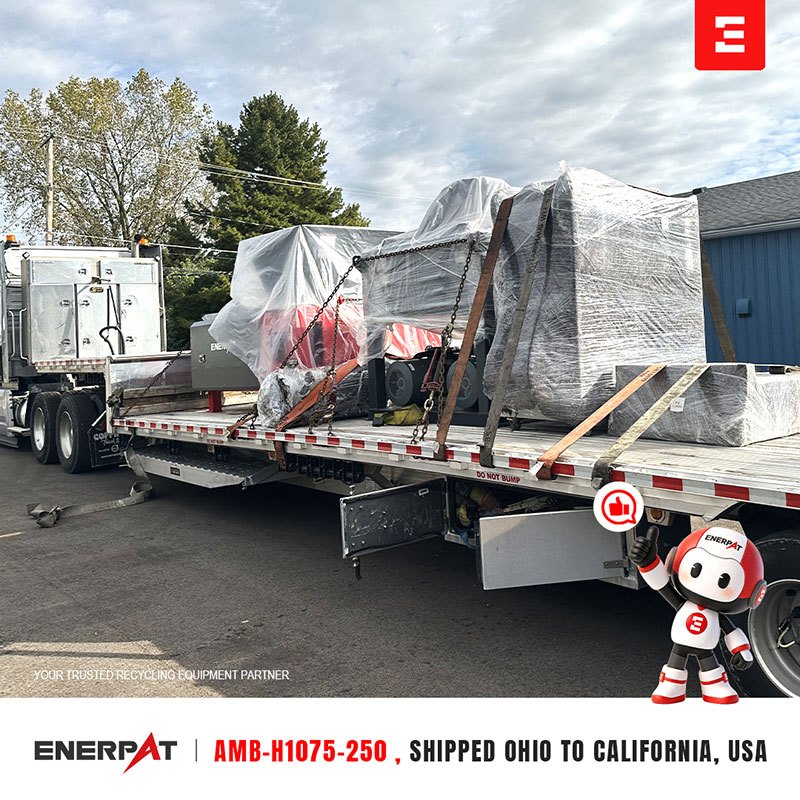ENERPAT AMB-H1075-250 Aluminum Chip Compactor Installed