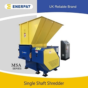 Application of single shaft shredder