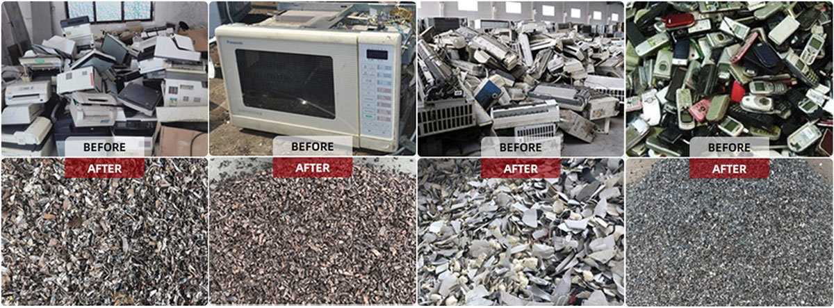 IT Waste Shredding and Sorting Line