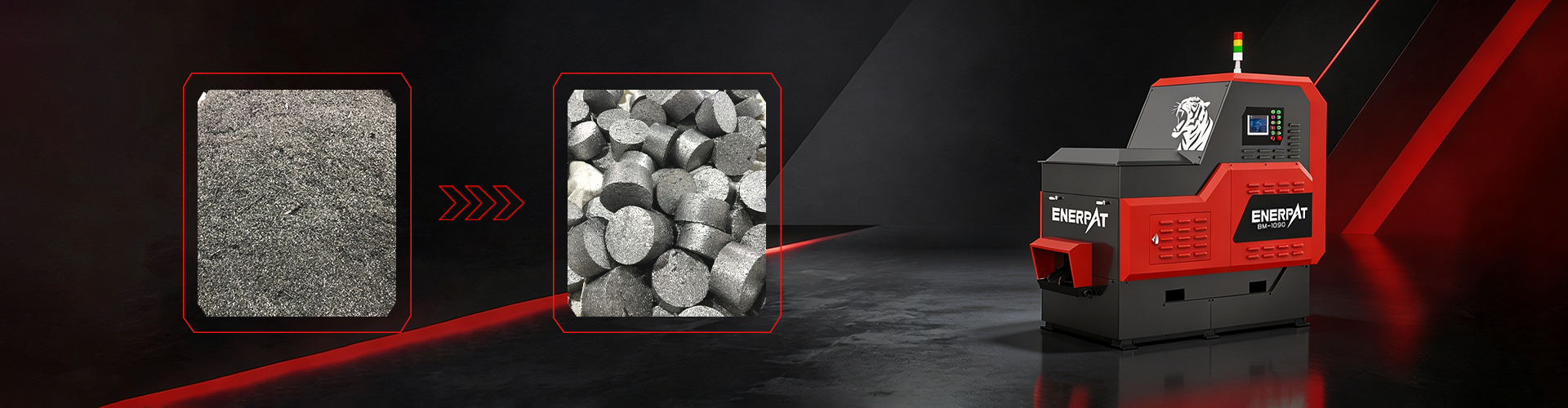  Single Output Metal Chip Briquetter 