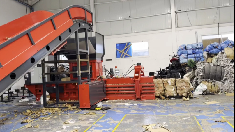 ENERPAT auto cardboard baler