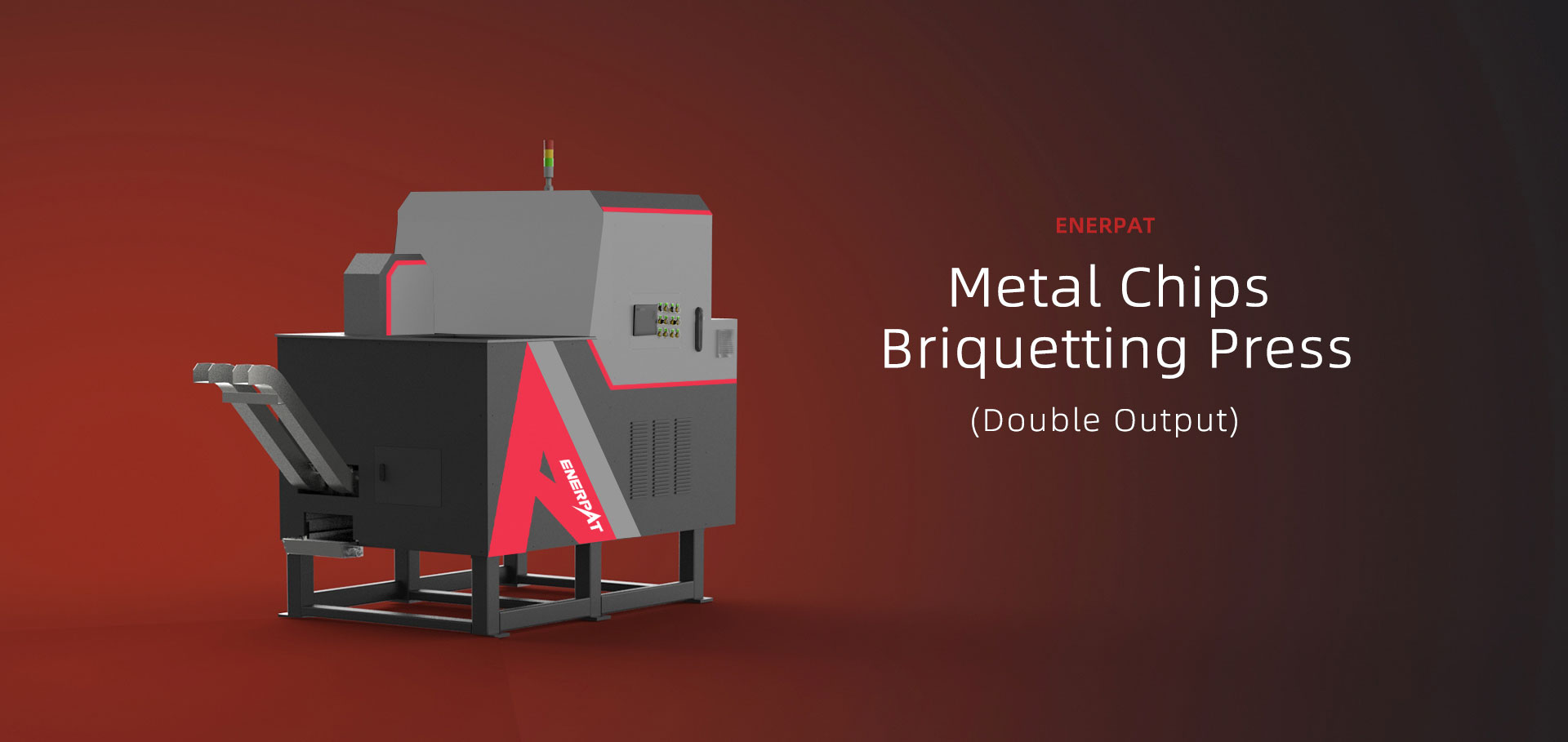 Double Output Metal Chips Briquetting Press