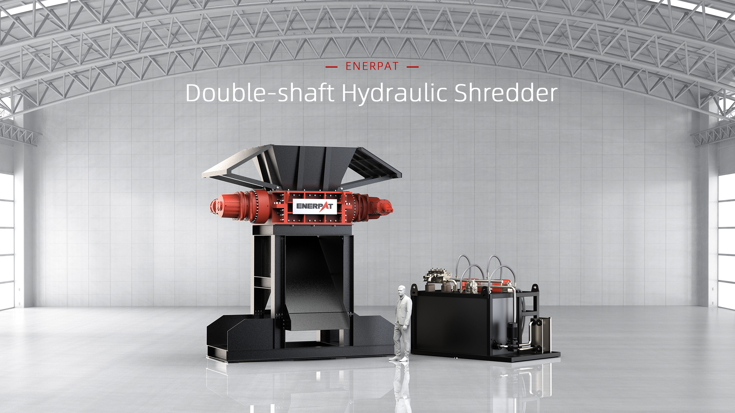 Double-shaft Hydraulic Shredder--1