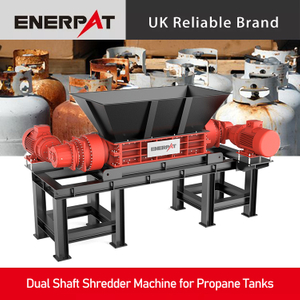 Dual Shaft Shredder Machine for Propane Tanks