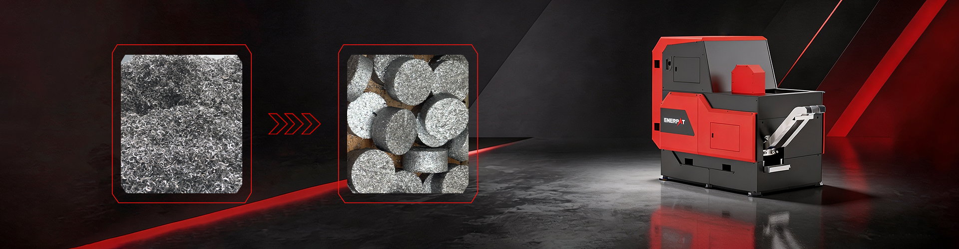 Double Output Metal Chips Briquetting Press