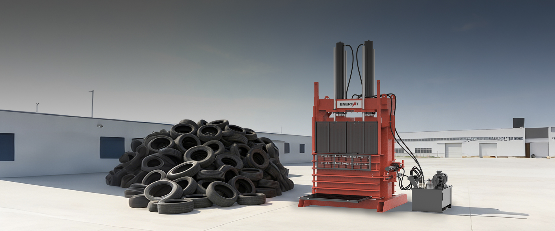 Quality Scrap Tyre Baler 