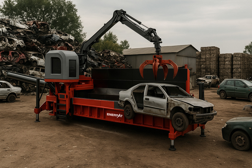 mobile car baler