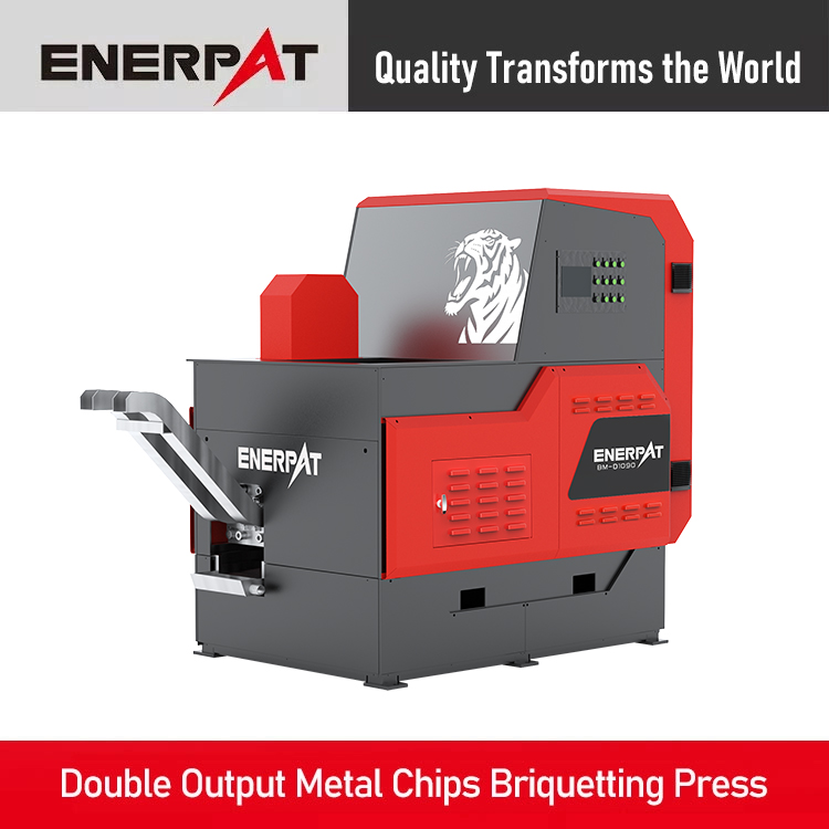 Double Output Metal Chips Briquetting Press