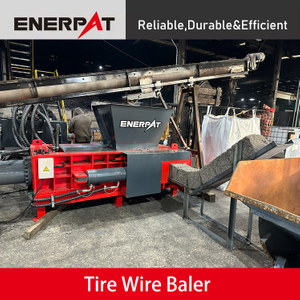 Hopper Style Tire Wire Baler