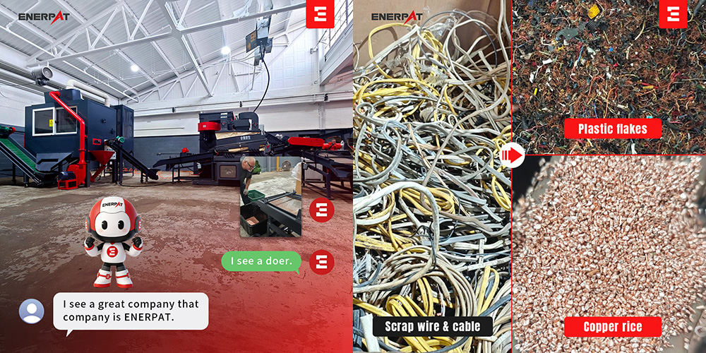 cable wire recycling machine