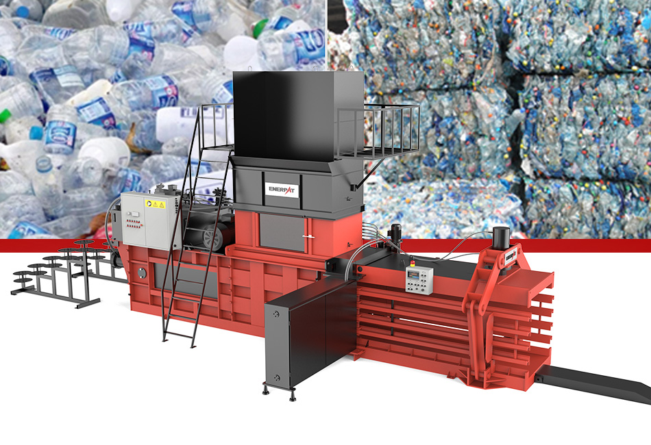 PET bottle pressing machine