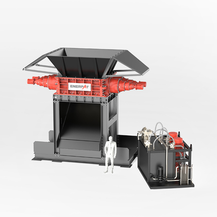 500kW Hydraulic Twin-Shaft Car Shredder
