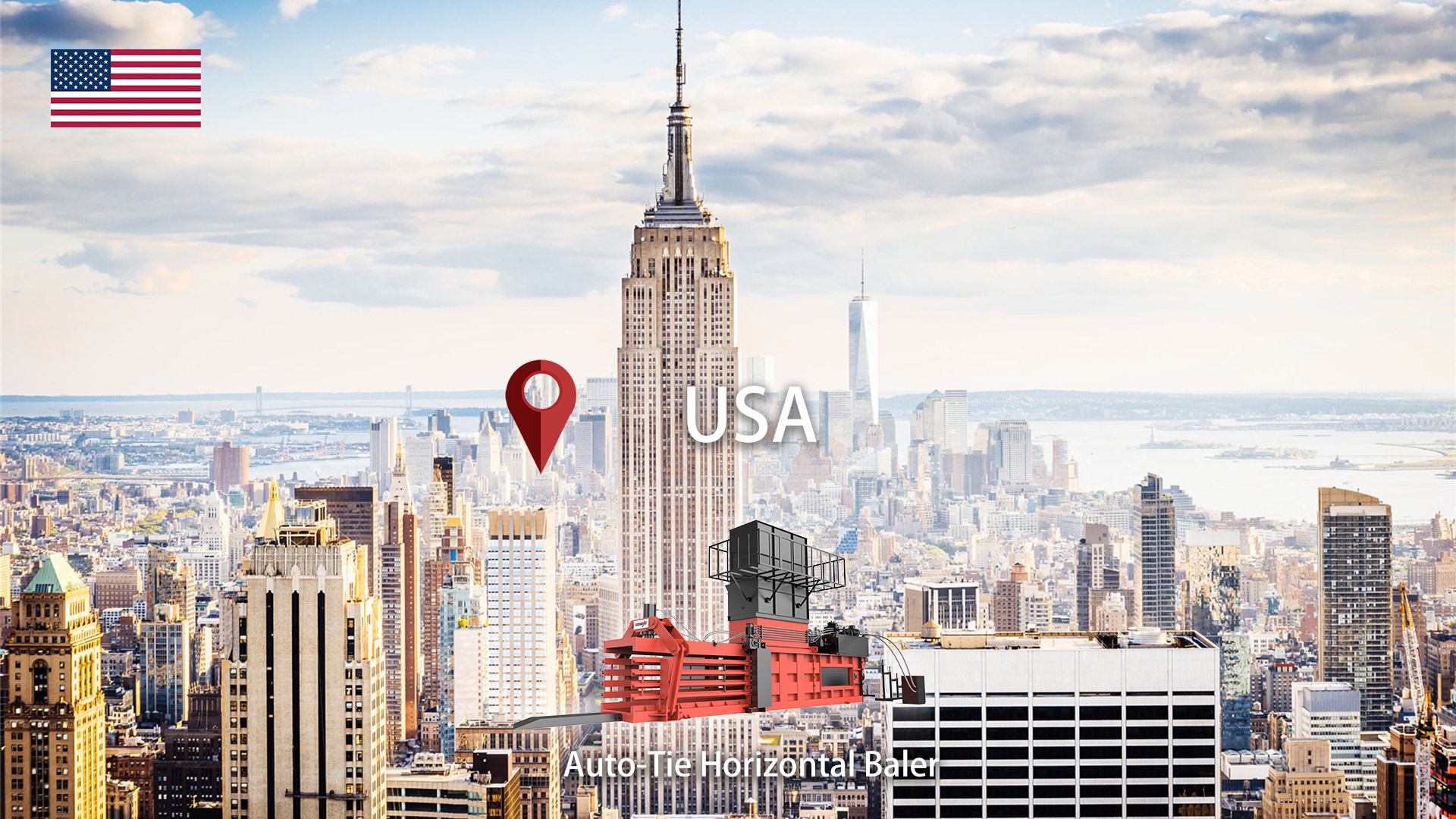 United States: ENERPAT 4 Hot-Selling Auto-Tie Waste Paper Pressing Machines Installed