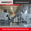 ENERPAT Dual Discharge Aluminium Chips Briquetting Machine
