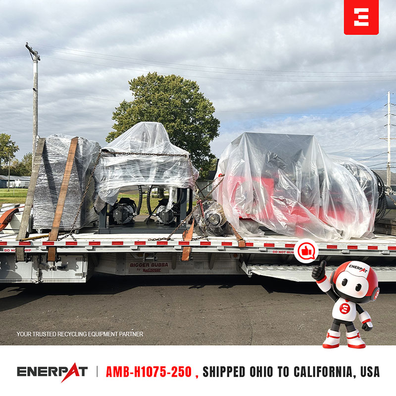 ENERPAT AMB-H1075-250 Aluminum Chip Compactor Installed