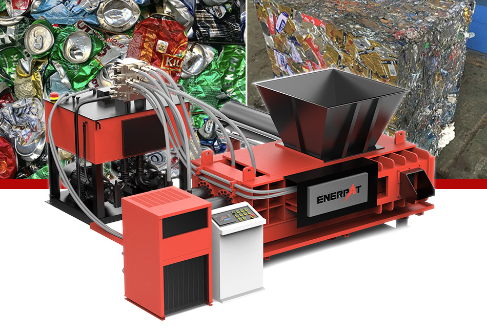 Enerpat Hopper-Style Automatic Metal Baler
