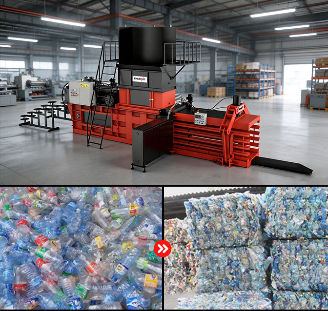 Auto-Tie Horizontal plastic Baler