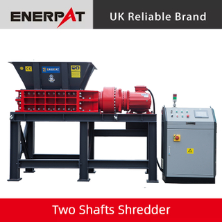 High Efficiency Double Shaft Shredder Machine for Hard Drive