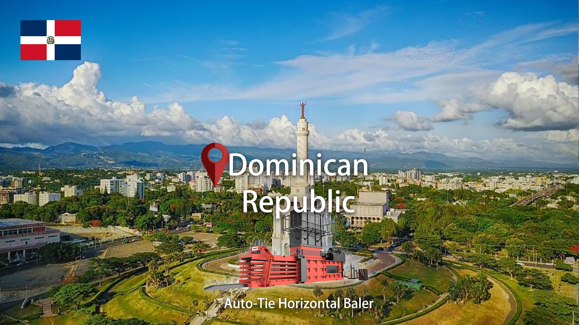 Dominican Republic: ENERPAT Auto Tie PET Bottle Pressing Machine Installed