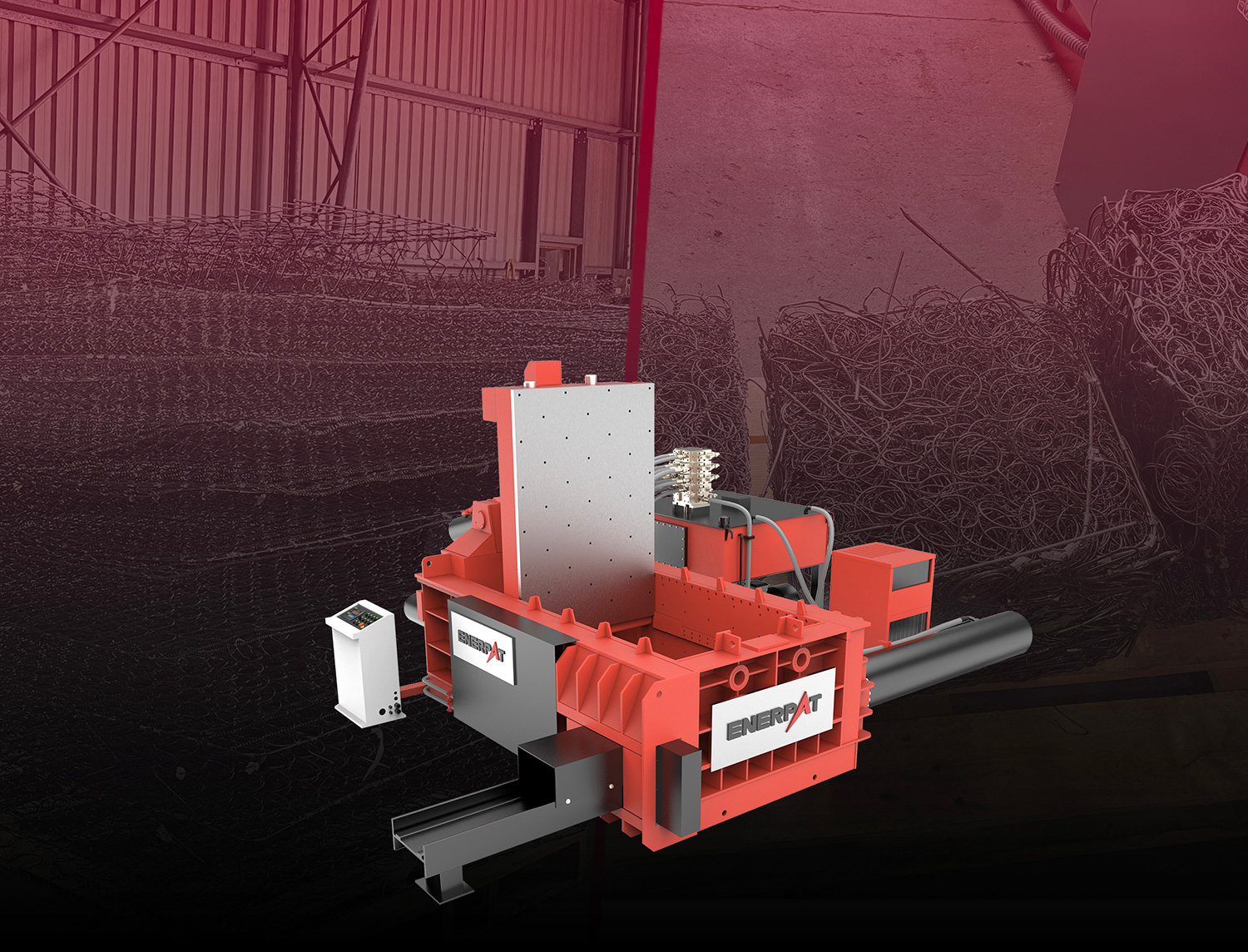  Lid Style Metal Baler