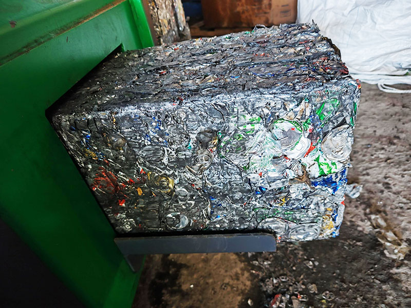 ENERPAT AMB-H1075-100 Non Ferrous Baler Installed