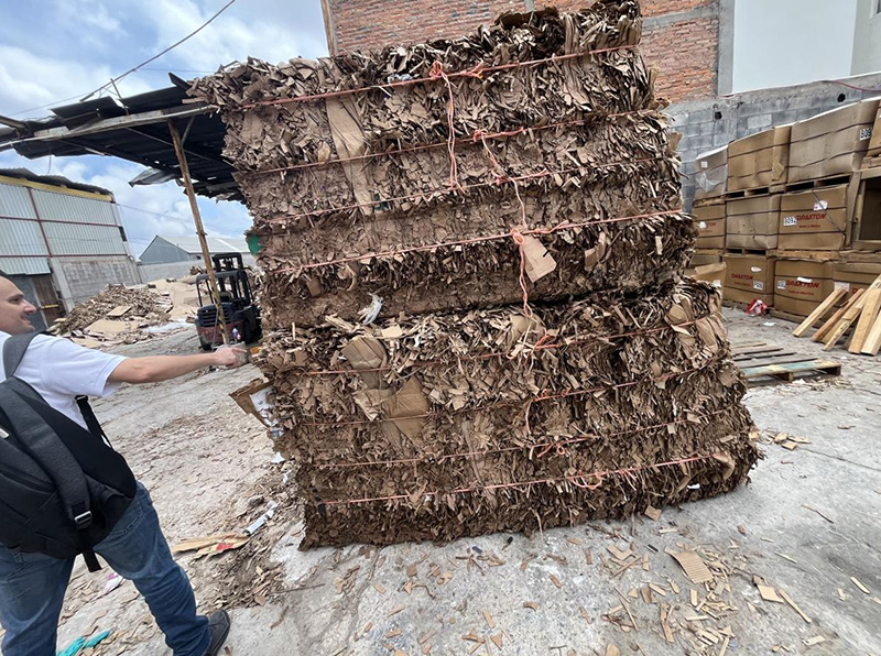 Cardboard Horizontal Baler Solution