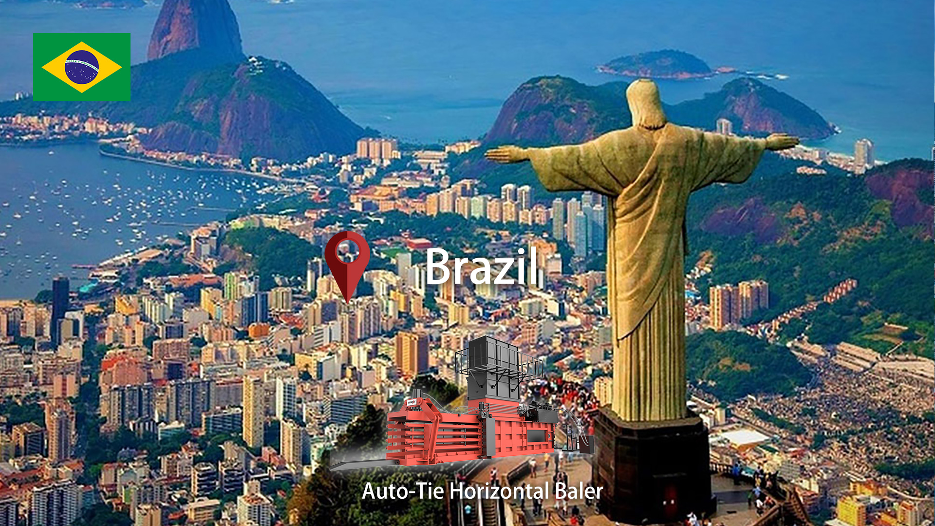 Brazil: ENERPAT Fully Automatic Cardboard Waste Baler Installed