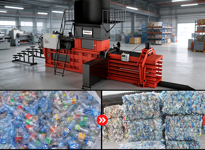 Auto-Tie Horizontal plastic Baler