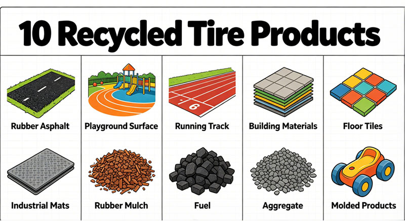 10 Popular Recycled Rubber Tyres Products