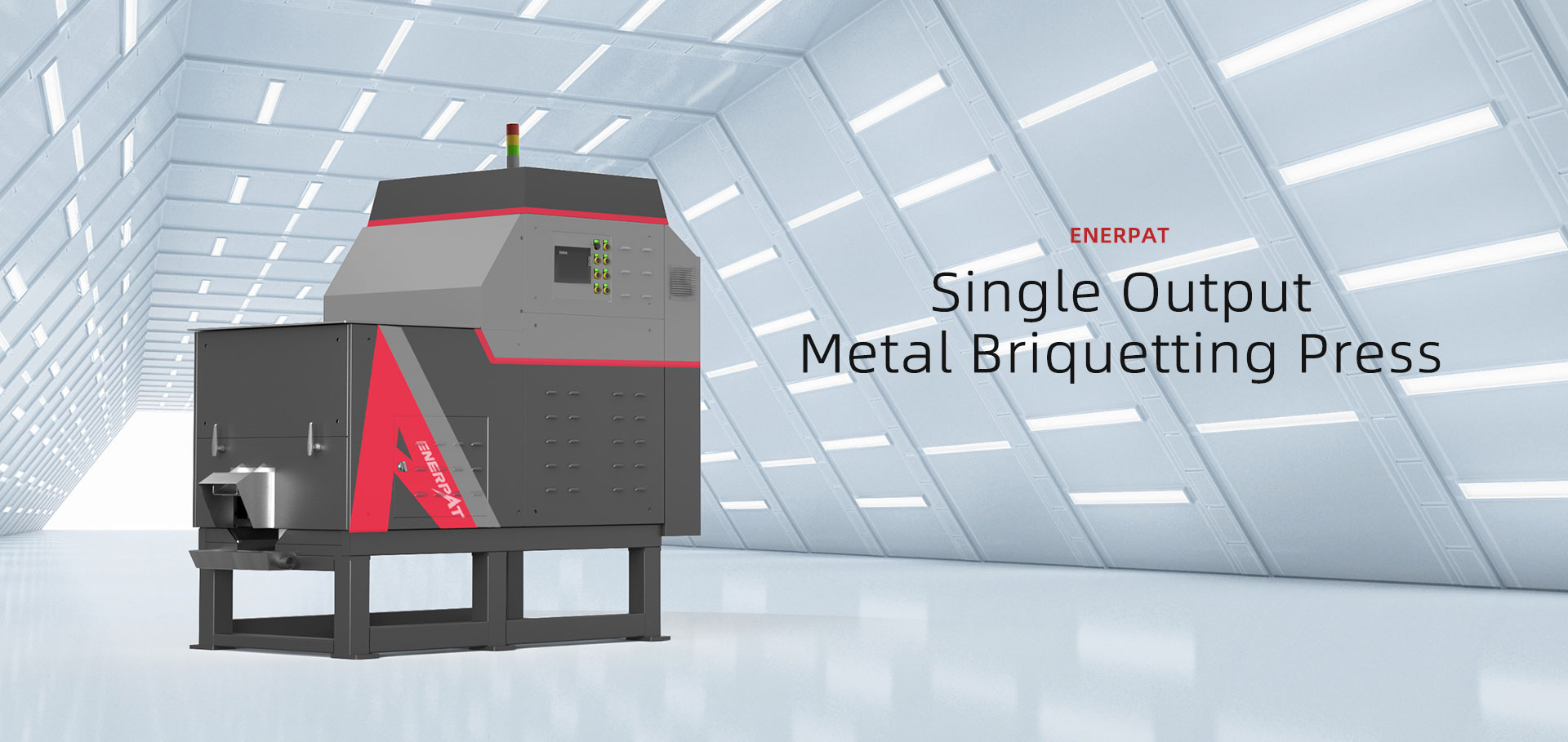 Single Output Metal Briquetting Press