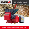 Economy Wood Pallet Single Shaft Shredder 