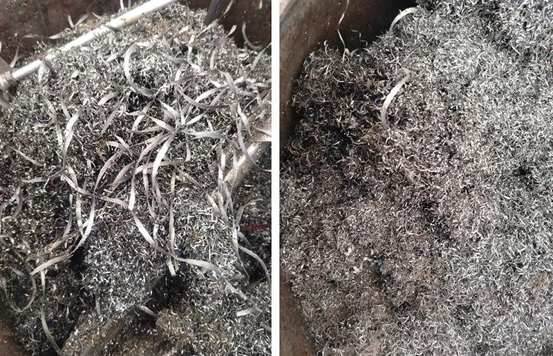 aluminum chips