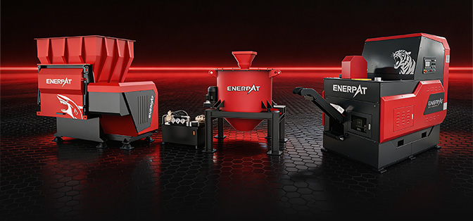Single-shaft Shredder + Metal Chip Wringer + Aluminum Briquetting Machine