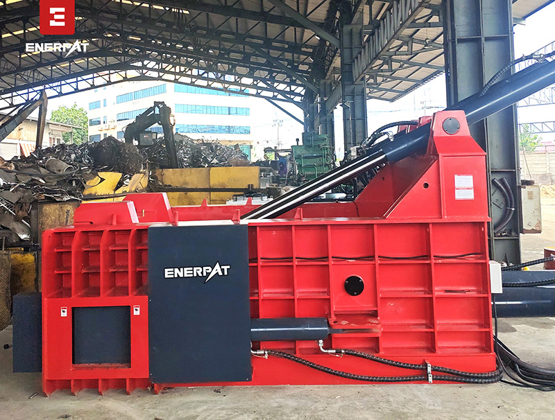 ENERPAT scrap baling press for sale