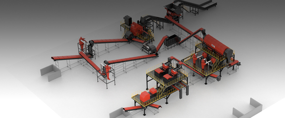 Car Recycling and Sorting Line