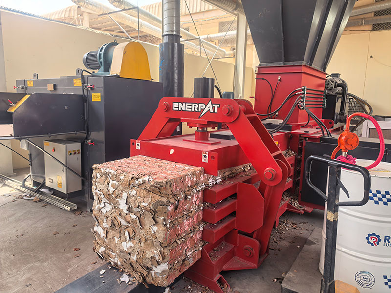 cardboard baler machine