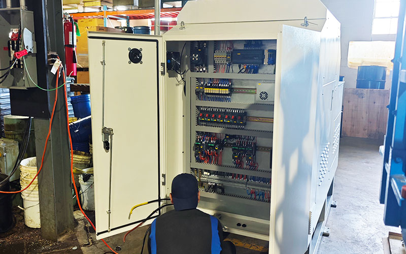 metal chip compactor machine