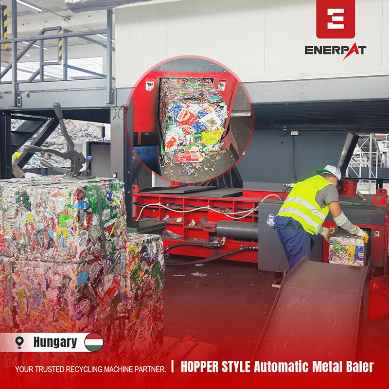 Hungary: ENERPAT AMB-H1510-160 Aluminum Can Densifier Installed
