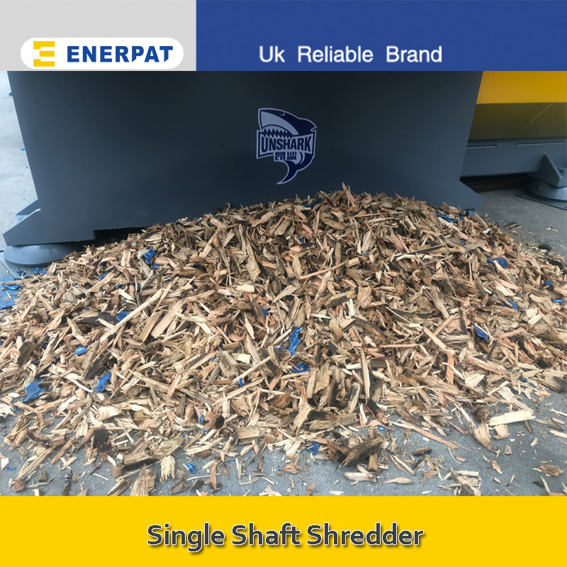 Commercial Wood Pallet Single Shaft Shredder Supplier (MSA-F1000)