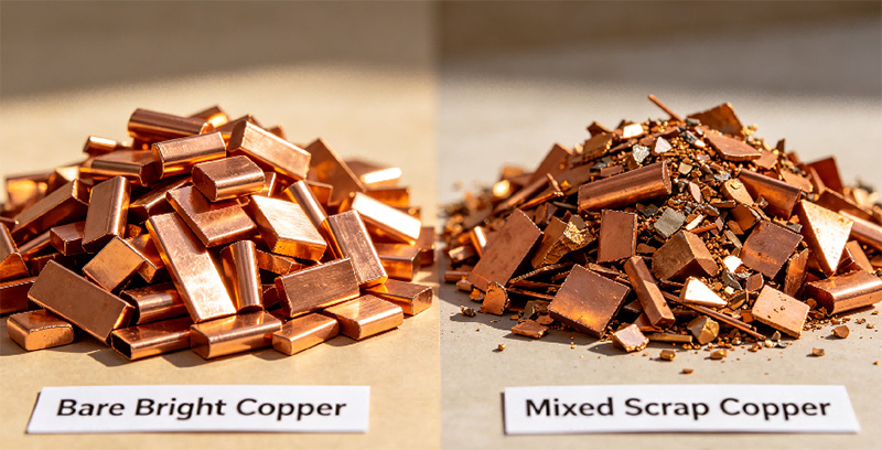 Scrap Copper Recycled and Processed