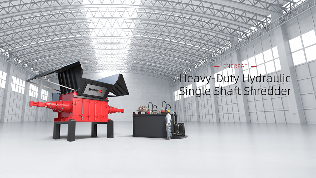 Heavy-Duty Single Shaft Hydraulic Shredder