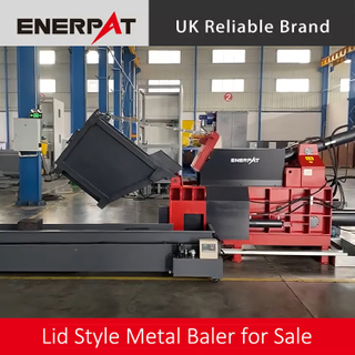 ENERPAT AMB-L1480-160 Scrap Metal Hydraulic Baling Press with Tipper